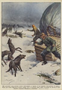 Two Russian Aeronauts Had to Interrupt a Balloon Excursion Due to a Hurricane by Achille Beltrame