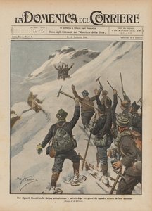 Two Mountaineers Trapped in the Northern Grigna and Rescued After Three Days by Teams Rushing to Their Aid by Achille Beltrame
