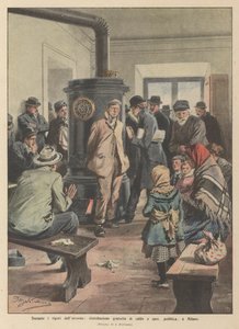During the Harsh Winter, Free Distribution of Warm Food at Public Expense in Milan