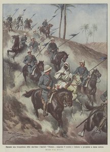 During a Reconnaissance Beyond Ain-Zara, the Florence Lancers Discover the Enemy and Return