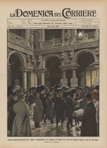 General political elections of March 7, proclamation of the deputies of Milan in the courtyard