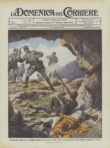 Exciting Duel Between an Italian Officer and a Turkish One, the Latter, Wounded, Begging for Mercy