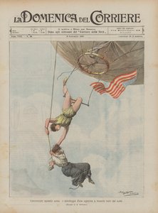 Exciting aerial episode, the rescue of a young lady three hundred meters from the ground