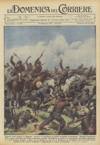 Episodes of the war in Spain, cavalry charges in full motorized battle