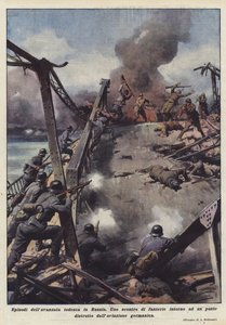 Episodes of the German Advance in Russia by Achille Beltrame