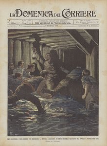 Modern Heroes, Engineer Binder Who Clears the Flooded Mine in Brux (Bohemia) Saving the Workers and Dies for Them