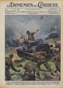 Heroism of Italian Legionaries in the Fields of Spain by Achille Beltrame