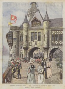 Paris Universal Exposition, the Saint Michael Gate Leading to Old Paris