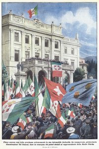 Fiume Once Again Solemnly Proclaims Its Indomitable Italianity by Achille Beltrame