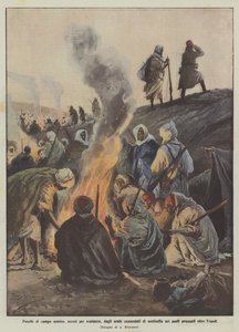 Fires at the Enemy Camp, Lit to Warm Up, by Arabs Commanded as Sentries in Advanced Posts Beyond Tripoli