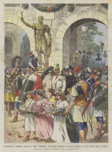 The German Emperors in Front of the Decuman Gate of the Ancient Castle of Saalburg