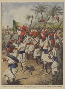 The Eritrean Ascari Parade Before the Glorious Flag of the 84th Infantry During Their Trip
