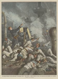 The Last Defenders of the Monarchy, Crew of Don Carlos Fell Around a... by Achille Beltrame