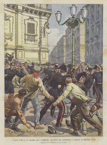 The Serious Riots in Palermo on the 3rd, The Fight Between Strikers and Soldiers at Quattro Canti