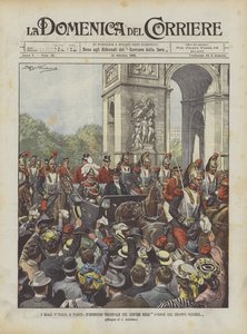 The Italian Royals in Paris, The Triumphal Entry of the Procession into the Avenue des Champs-Elysees