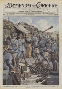 The barbaric Austrian preparations for the offensive on the Lower Isonzo, asphyxiating gas cylinders...