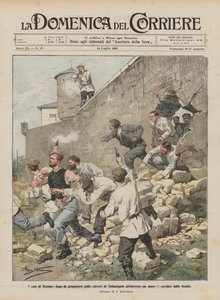 The Cases of Russia, Escape of Prisoners from the Sebastopol Prisons Through a Wall Blown Up by Bombs by Achille Beltrame