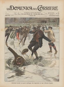 Winter Amusements, a Skating Race Ended Tragically on Lake Muzzano (Lugano)