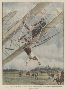The Dramas of the Air, Orville Wright and American Lieutenant Selfridge Crash with the Airplane
