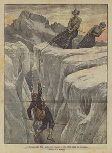 The Dramas of the Alps, Twelve Hours Suspended on a Rope Above a Precipice