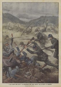 The New Aspects of War, a Counterattack by Our Infantry, with Helmets and Masks