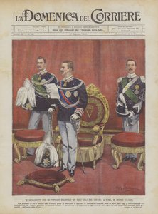 The Oath of King Victor Emmanuel III in the Senate Chamber, Rome, on the 11th