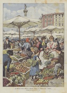 The Fruit Market in Milan, Near the Verzee Column