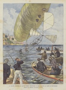 The Airship of Santos Dumont Crashed into the Sea in Front of the Monte Carlo Casino