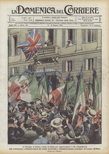 The Prince of Wales, Came to Italy to Represent the King of England at the Celebration by Achille Beltrame
