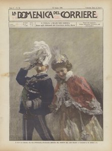 The King and Queen, From an Instant Photograph Taken at the Moment of Their Landing in Cagliari on April 12
