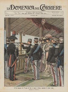 The King Inaugurates the Fifth Shooting Competition in Rome, Firing the First Shot