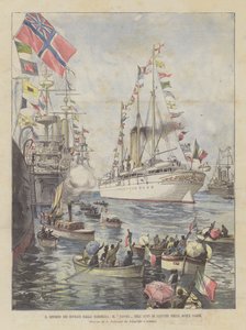 The Return of the Sovereigns from Sardinia, The Savoia Setting Sail from Sardinian Waters