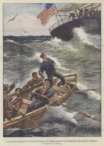 The Rescue by an Italian Brigantine in the Atlantic Ocean, of the Crew of an American Schooner