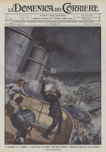 The commander of the Gambetta kills himself after shouting to those who wanted to save him, I die with my ship