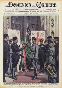 Minister Galeazzo Ciano, former commander of the glorious La Disperata Squadron, returns