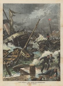 The Port of Havana, Cuba, Devastated by a Tremendous Cyclone