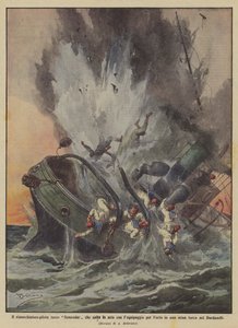 The Turkish Pilot Tug Semendar Blown Up with the Crew by a Mine Collision