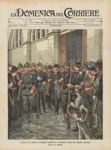 The Mayor and Treasurer of Kopenick Arrested by a Rogue Leading a Prussian Squad by Achille Beltrame