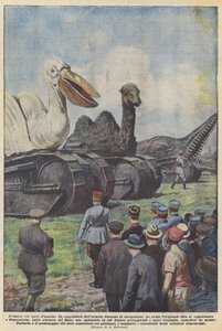 The Theater with Assault Tanks by Achille Beltrame