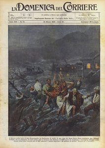 Terror in the San Francisquito Valley, California by Achille Beltrame
