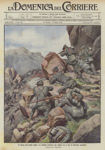 The valor of our alpine troops, six Italians resist for five hours against more than two hundred Austrians