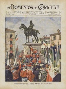 Inauguration of the Monument to Garibaldi in Bologna by Sculptor Zocchi