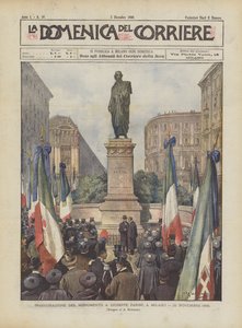 Inauguration of the Monument to Giuseppe Parini, in Milan, November 26, 1899