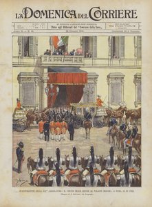 Inauguration of the XXI Legislature, the Royal Procession Arrives at the Palazzo Madama in Rome on the 16th