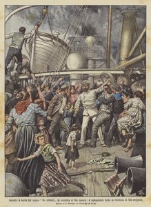 Fire on Board the Steamer Re Umberto Near Rio de Janeiro, the Commander Tames ?
