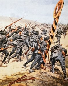 Italian Soldiers Crossing Austrian Border, June 1915