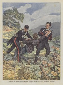 The Arrest of the Famous Brigand Musolino Near Acqualagna, Urbino District by Achille Beltrame