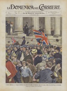The Triumphal Arrival at the London City Hall of the City Volunteers from the War
