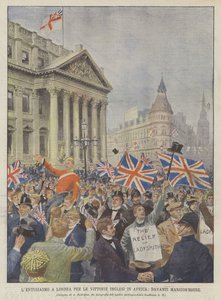 Enthusiasm in London for the English Victories in Africa, in Front of Mansion-House