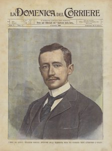 The Hero of the Day, Guglielmo Marconi, Inventor of Wireless Telegraphy Recently Established Across the Ocean